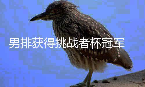 男排获得挑战者杯冠军 锁定2025年世联赛和世锦赛参赛资格
